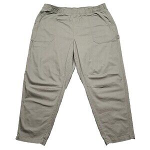 Old Navy Joggers Womens Sz XXL Tall Ankle Pants Comfort Elastic Waistband Khakis